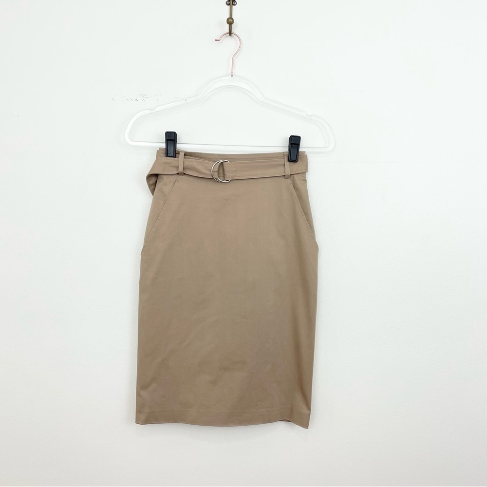 Akris Tan Pencil Skirt